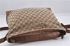 Auth GUCCI Web Sherry Line Shoulder Bag GG Canvas Leather 308930 Brown 0896G