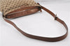 Auth GUCCI Web Sherry Line Shoulder Bag GG Canvas Leather 308930 Brown 0896G