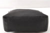 Authentic GUCCI Vintage Shoulder Hand Bag Purse Canvas Leather Black 0897G
