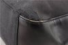 Authentic GUCCI Vintage Shoulder Hand Bag Purse Canvas Leather Black 0897G