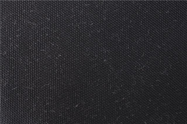 Authentic GUCCI Vintage Shoulder Hand Bag Purse Canvas Leather Black 0897G