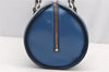 Authentic Louis Vuitton Epi Soufflot Hand Bag Blue M52225 LV 0897I