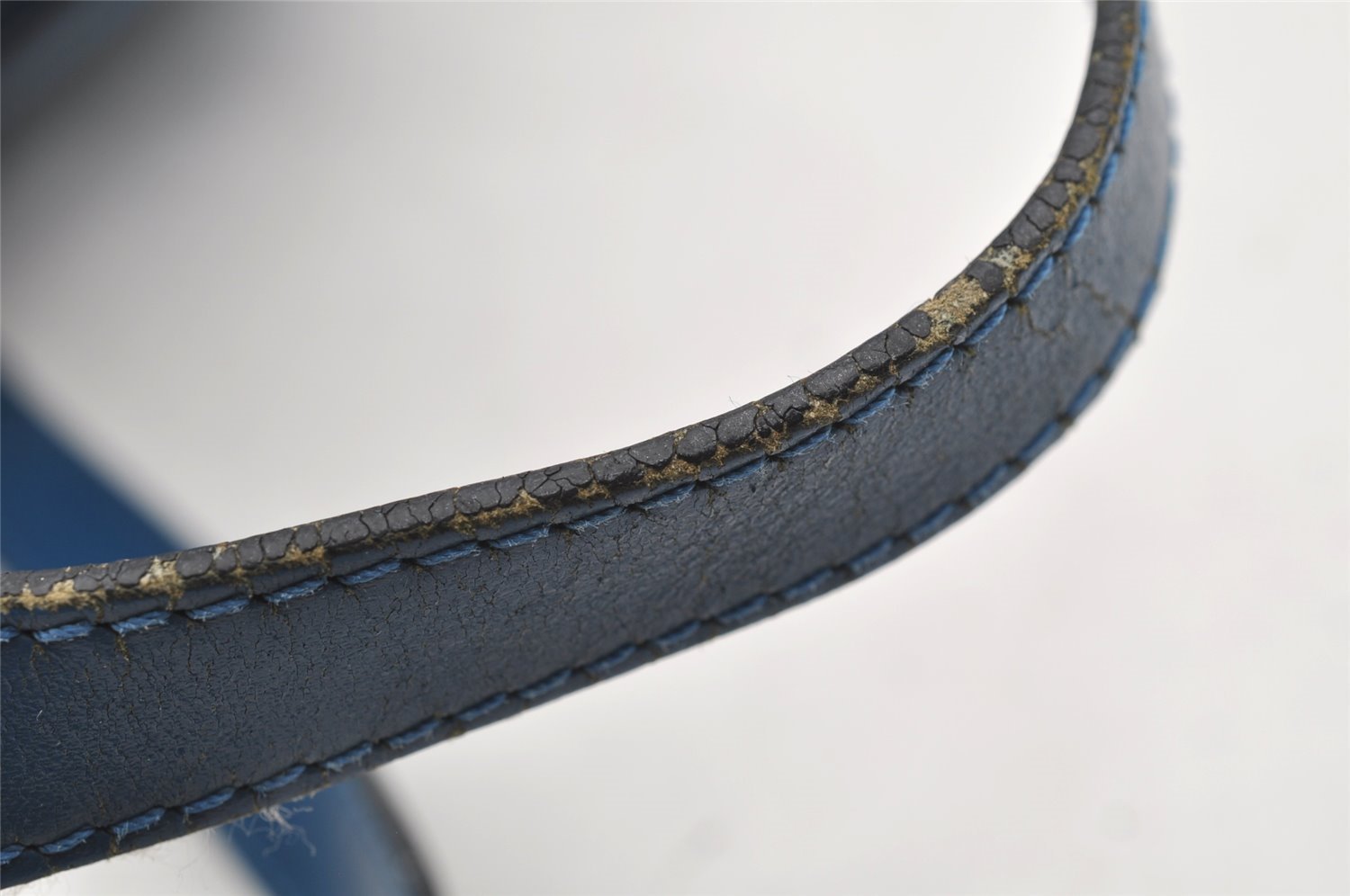 Authentic Louis Vuitton Epi Soufflot Hand Bag Blue M52225 LV 0897I