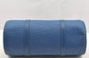 Authentic Louis Vuitton Epi Soufflot Hand Bag Blue M52225 LV 0897I