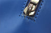 Authentic Louis Vuitton Epi Soufflot Hand Bag Blue M52225 LV 0897I