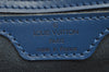 Authentic Louis Vuitton Epi Soufflot Hand Bag Blue M52225 LV 0897I