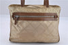 Authentic PRADA Nylon Tessuto Leather Shoulder Tote Bag BR2218 Beige 0898G