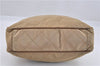 Authentic PRADA Nylon Tessuto Leather Shoulder Tote Bag BR2218 Beige 0898G
