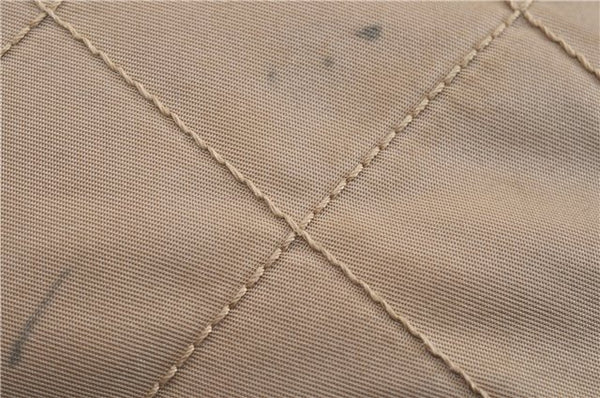Authentic PRADA Nylon Tessuto Leather Shoulder Tote Bag BR2218 Beige 0898G