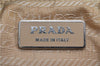 Authentic PRADA Nylon Tessuto Leather Shoulder Tote Bag BR2218 Beige 0898G