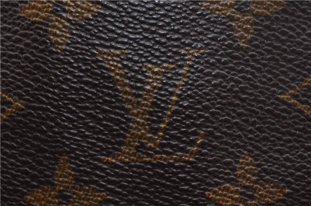 Authentic Louis Vuitton Monogram Sac Plat Hand Bag M51140 LV 0899D