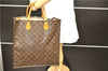 Authentic Louis Vuitton Monogram Sac Plat Hand Bag M51140 LV 0899D