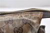 Authentic GUCCI GG Crystal Hysteria Clutch Bag PVC Leather 197015 Brown 0899G