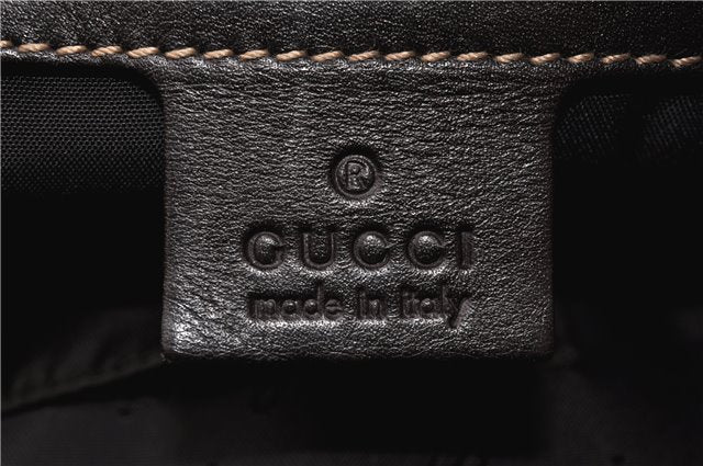 Authentic GUCCI GG Crystal Hysteria Clutch Bag PVC Leather 197015 Brown 0899G