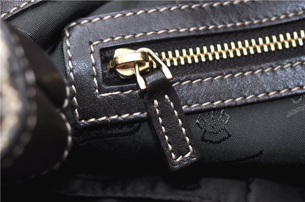 Authentic GUCCI GG Crystal Hysteria Clutch Bag PVC Leather 197015 Brown 0899G