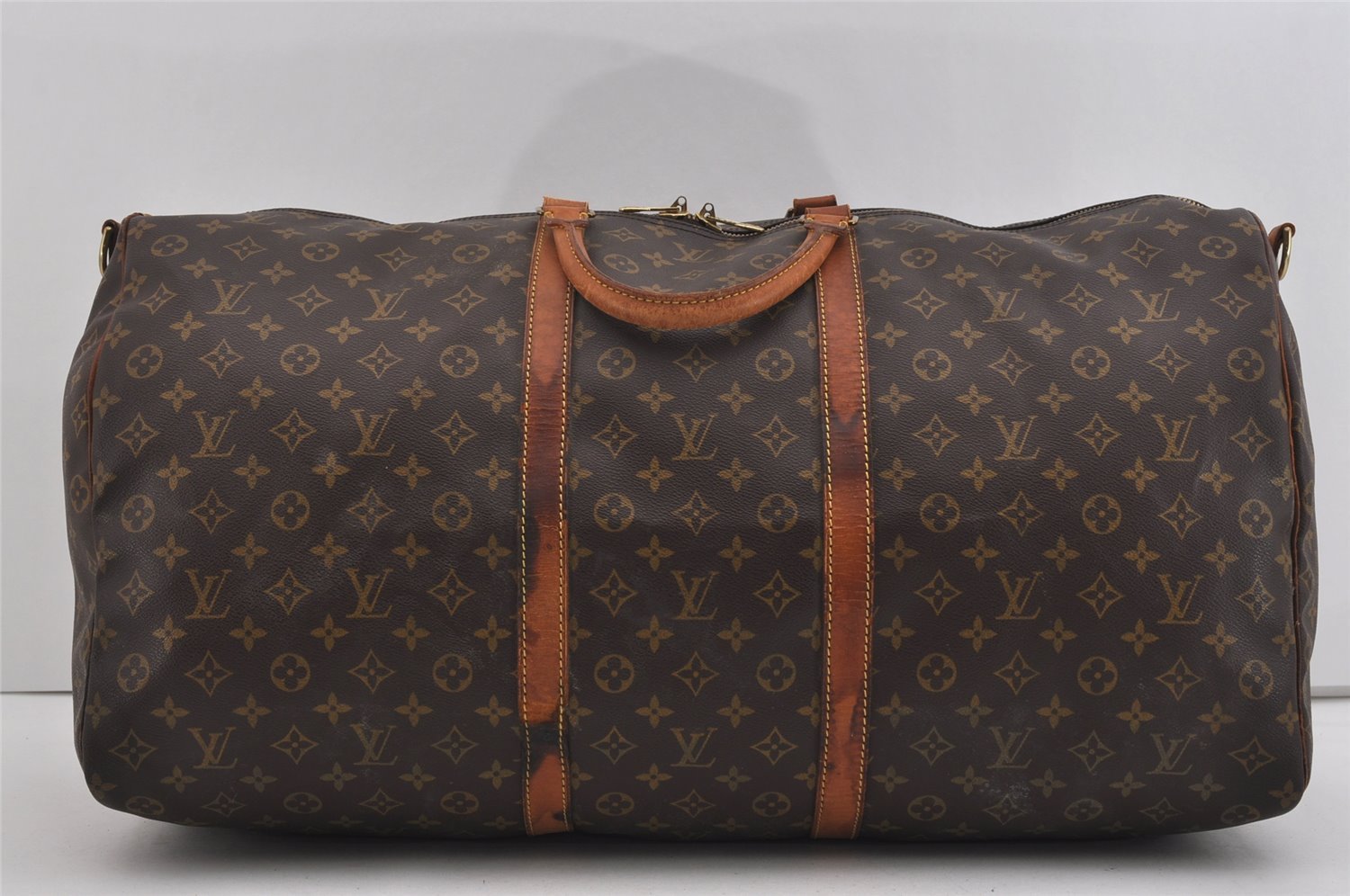 Authentic Louis Vuitton Monogram Keepall Bandouliere 60 M41412 Boston Bag 0899I