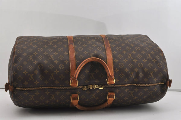 Authentic Louis Vuitton Monogram Keepall Bandouliere 60 M41412 Boston Bag 0899I
