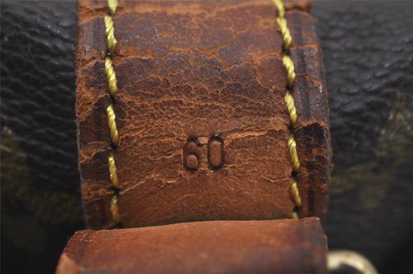 Authentic Louis Vuitton Monogram Keepall Bandouliere 60 M41412 Boston Bag 0899I