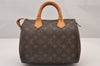 Authentic Louis Vuitton Monogram Speedy 25 Boston Hand Bag M41528 LV 0901I