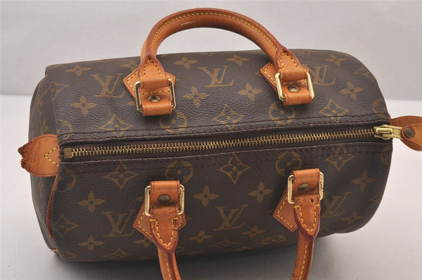 Authentic Louis Vuitton Monogram Speedy 25 Boston Hand Bag M41528 LV 0901I