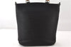 Authentic GUCCI Vintage Bamboo 2Way Shoulder Tote Bag Nylon Enamel Black 0902G