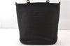 Authentic GUCCI Vintage Bamboo 2Way Shoulder Tote Bag Nylon Enamel Black 0902G