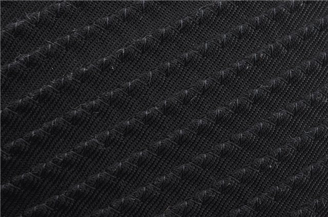 Authentic GUCCI Vintage Bamboo 2Way Shoulder Tote Bag Nylon Enamel Black 0902G