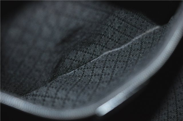 Authentic GUCCI Vintage Bamboo 2Way Shoulder Tote Bag Nylon Enamel Black 0902G