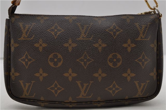 Authentic Louis Vuitton Monogram Pochette Accessoires Pouch M51980 LV 0904D