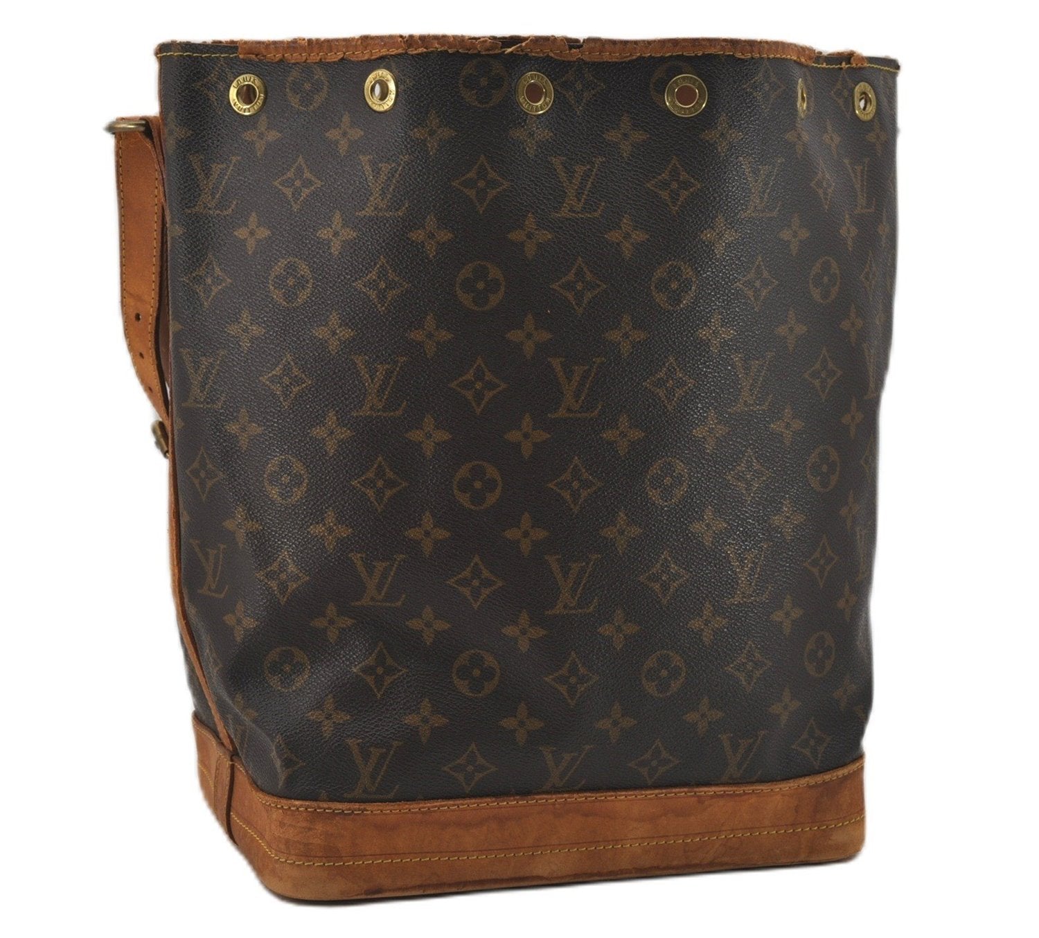 Authentic Louis Vuitton Monogram Noe Shoulder Drawstring Bag M42224 LV 0905G
