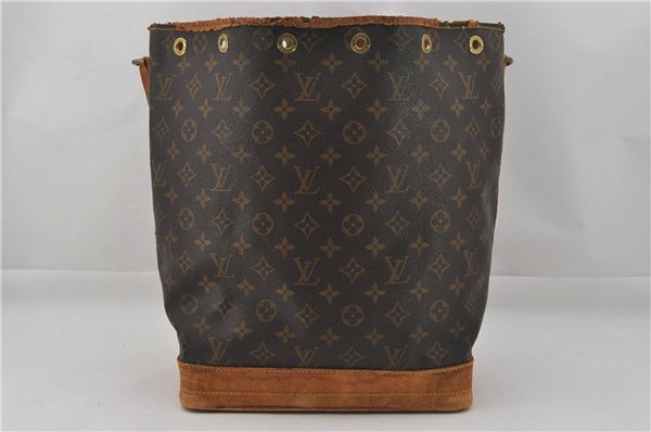 Authentic Louis Vuitton Monogram Noe Shoulder Drawstring Bag M42224 LV 0905G