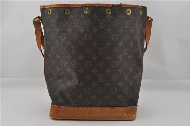 Authentic Louis Vuitton Monogram Noe Shoulder Drawstring Bag M42224 LV 0905G