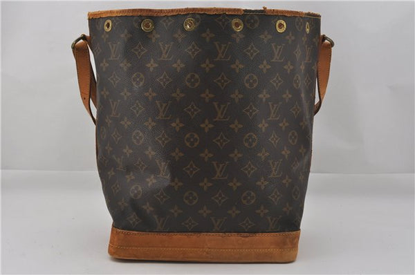Authentic Louis Vuitton Monogram Noe Shoulder Drawstring Bag M42224 LV 0905G