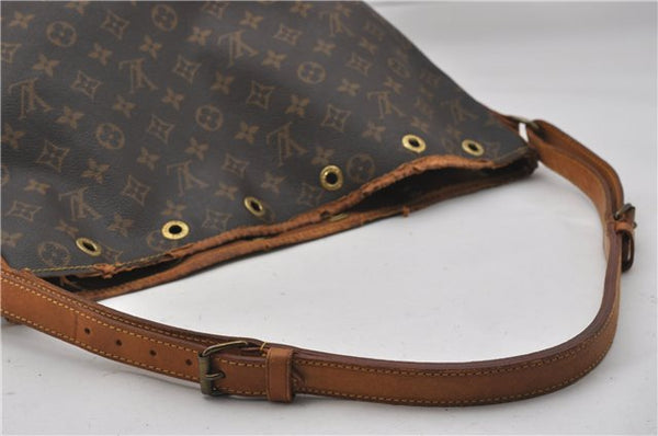 Authentic Louis Vuitton Monogram Noe Shoulder Drawstring Bag M42224 LV 0905G