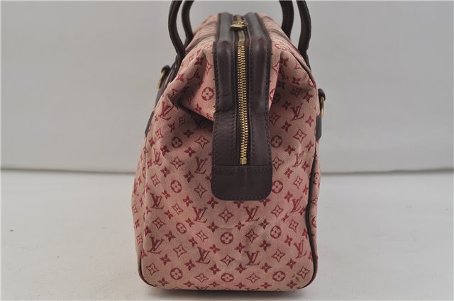 Authentic Louis Vuitton Monogram Mini Josephine GM Hand Bag Pink M92213 LV 0906E