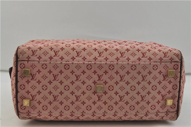 Authentic Louis Vuitton Monogram Mini Josephine GM Hand Bag Pink M92213 LV 0906E