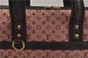 Authentic Louis Vuitton Monogram Mini Josephine GM Hand Bag Pink M92213 LV 0906E