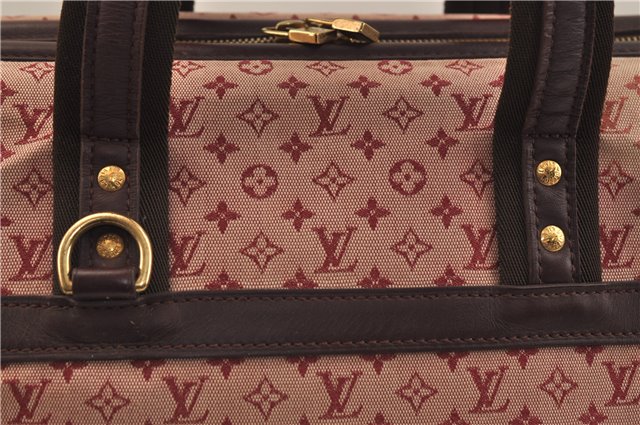 Authentic Louis Vuitton Monogram Mini Josephine GM Hand Bag Pink M92213 LV 0906E