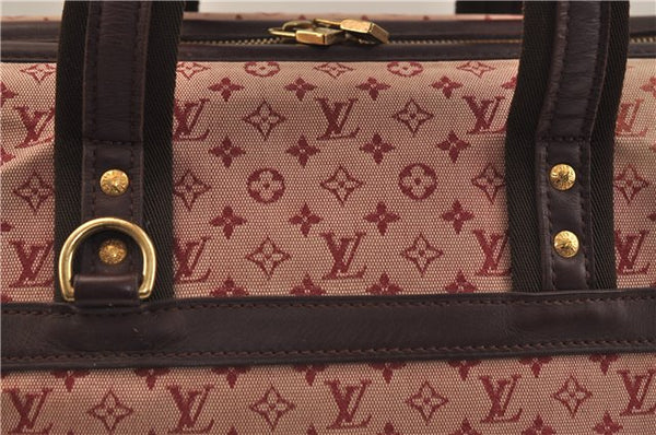 Authentic Louis Vuitton Monogram Mini Josephine GM Hand Bag Pink M92213 LV 0906E