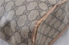 Authentic GUCCI Web Sherry Line Shoulder Tote Bag GG PVC Leather Brown 0906G