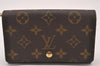 Auth Louis Vuitton Monogram Porte Monnaie Billets Tresor Wallet M61730 LV 0906I