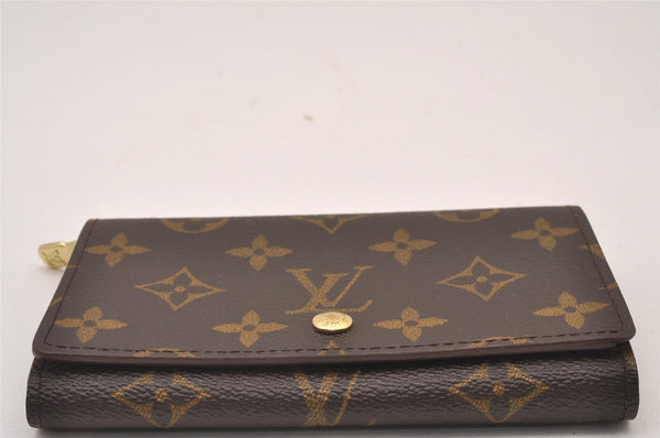 Auth Louis Vuitton Monogram Porte Monnaie Billets Tresor Wallet M61730 LV 0906I