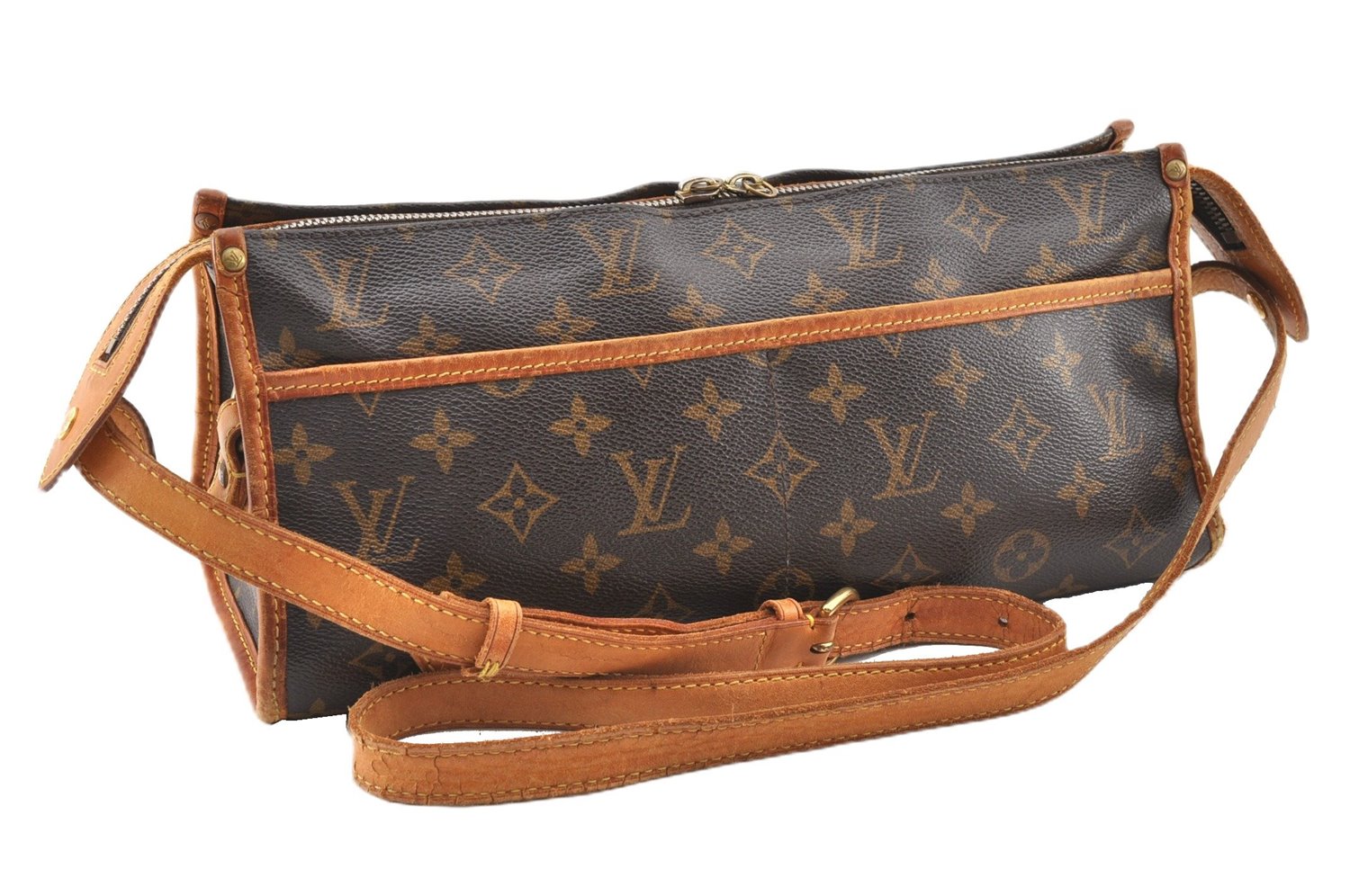 Auth Louis Vuitton Monogram Popincourt Long Shoulder Cross Bag M40008 LV 0907G