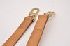 Authentic Louis Vuitton Leather Shoulder Strap Beige 35.8-42.5" LV 0907I