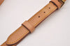 Authentic Louis Vuitton Leather Shoulder Strap Beige 35.8-42.5" LV 0907I