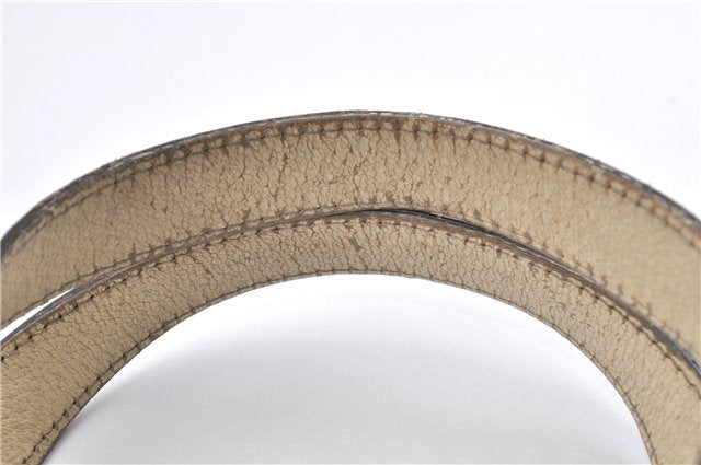 Authentic GUCCI Charmy Shoulder Tote Bag GG Canvas Leather 153361 Brown 0908G