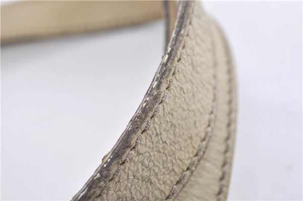 Authentic GUCCI Charmy Shoulder Tote Bag GG Canvas Leather 153361 Brown 0908G