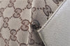 Authentic GUCCI Charmy Shoulder Tote Bag GG Canvas Leather 153361 Brown 0908G