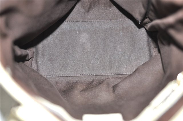 Authentic GUCCI Charmy Shoulder Tote Bag GG Canvas Leather 153361 Brown 0908G