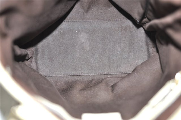 Authentic GUCCI Charmy Shoulder Tote Bag GG Canvas Leather 153361 Brown 0908G